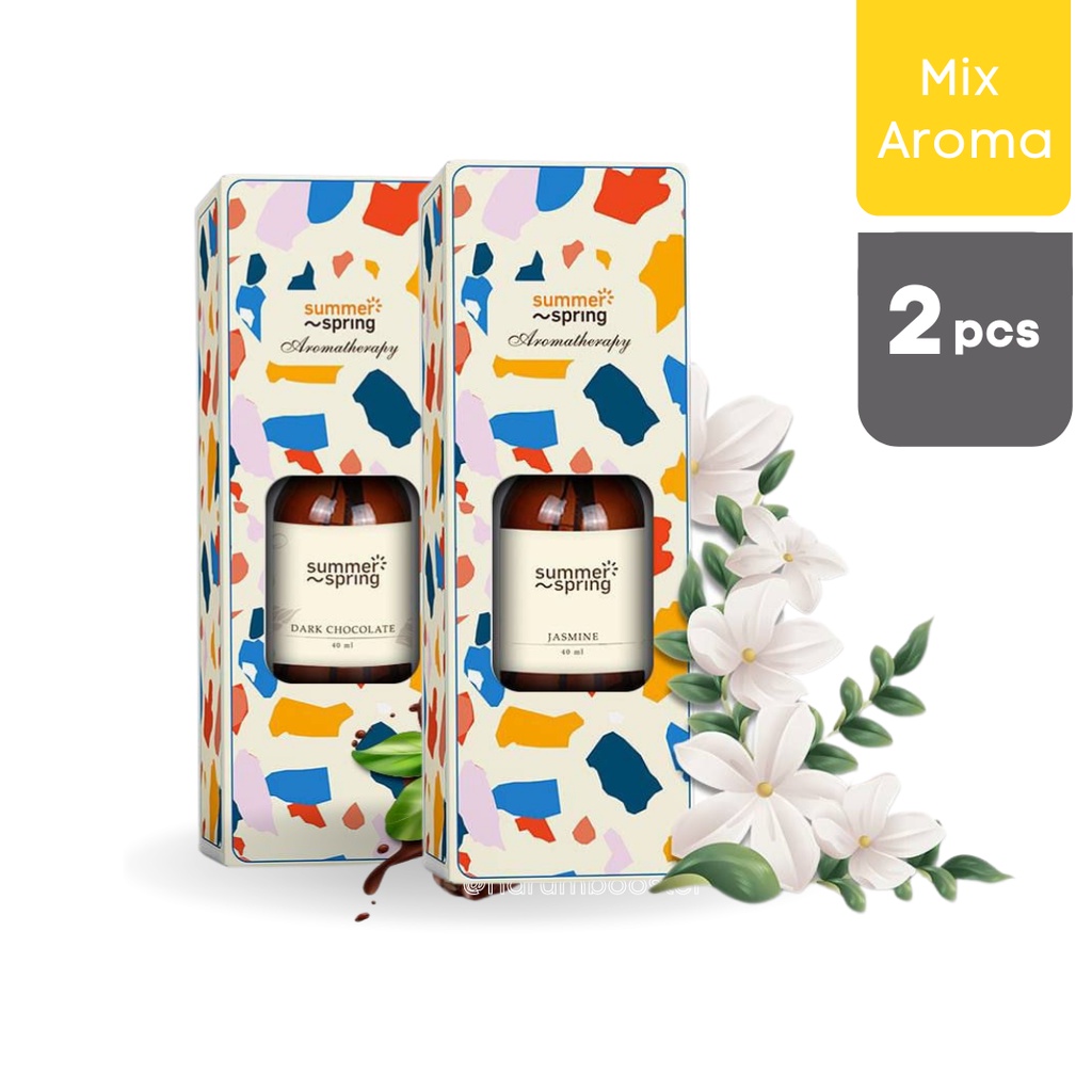 Reed Diffuser Aromatherapy Ruang Tamu Toilet Cafe Hotel Summer spring 40 ml-Mix 2