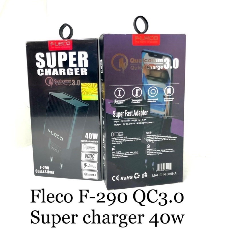 PROMO TEAVEL ADAPTOR FLECO F290 SUPER CHARGER 40W