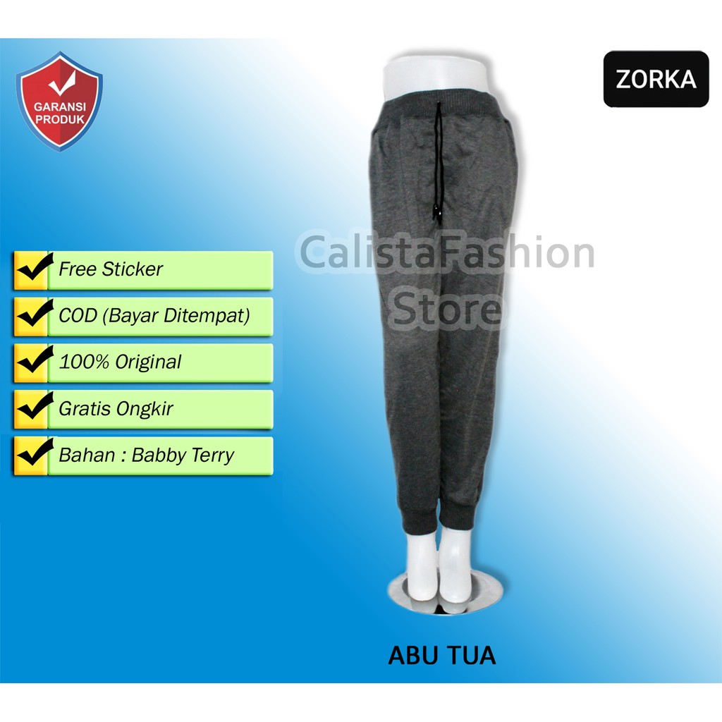 Celana Jogger Wanita | Jogger Pants Katun Melar/Elastis Joger Cewek Murah M-XXL