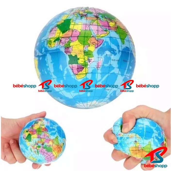 Mainan Bola Karet Globe Peta Dunia