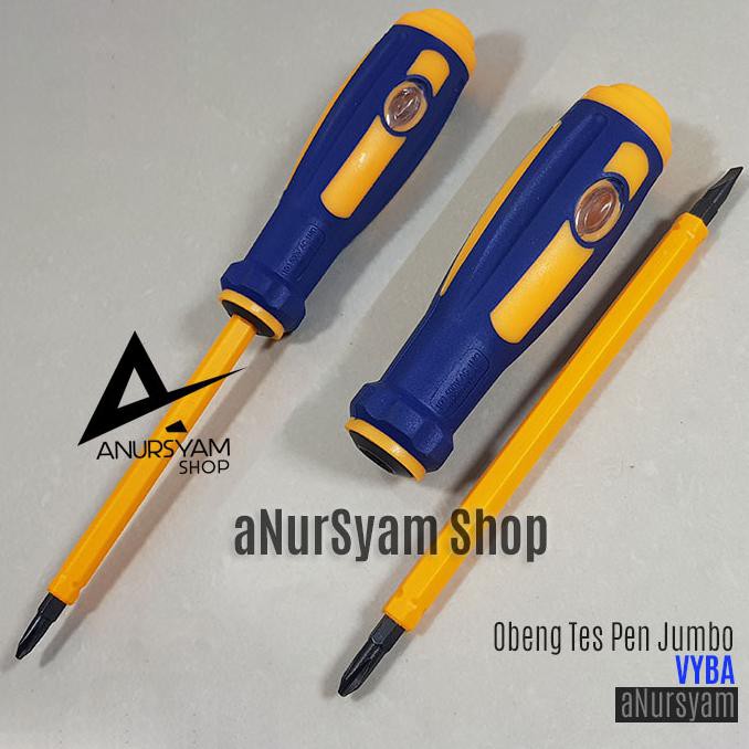 Obeng Tes pen Bolak Balik Jumbo VYBA / Tespen Jumbo + - VYBA OTIX1 LIMITED EDITION
