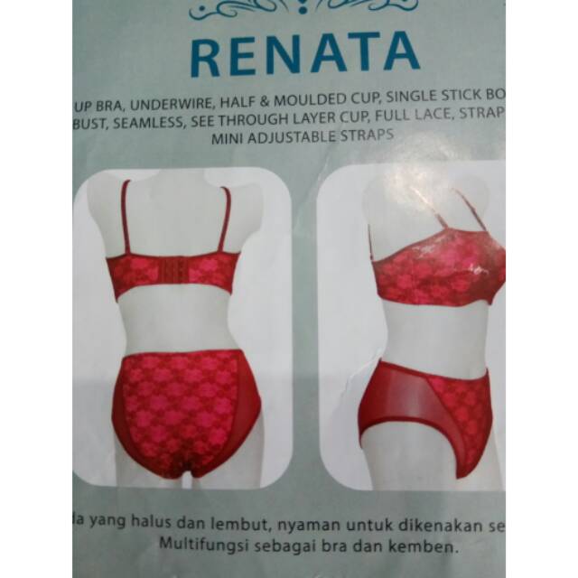 Bra Renata - BRA FIORI - BH FIORI - UNDERWARE - Renata bra berkawat & Berbusa + Renata Panty