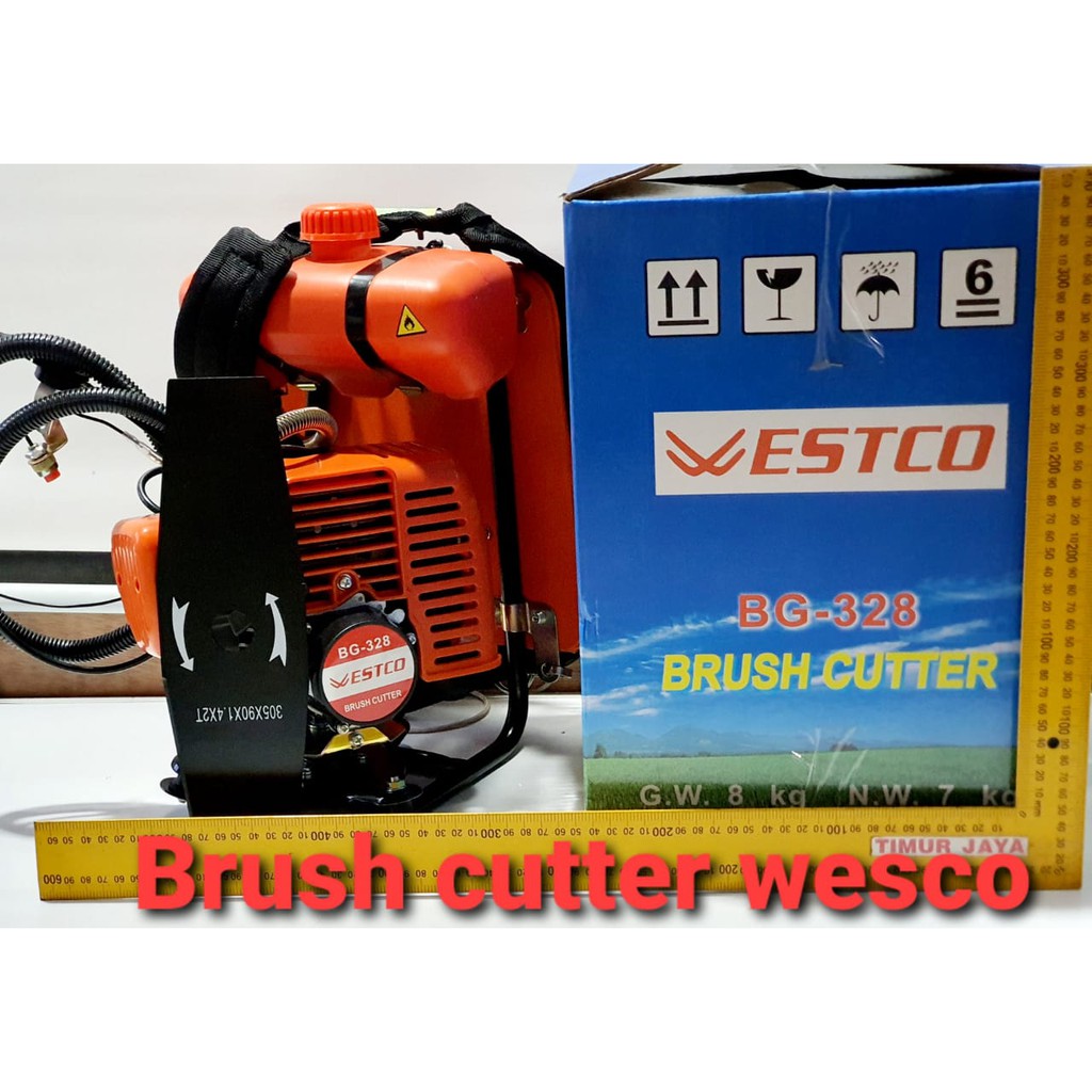 Mesin Potong Rumput Wesco BG-328 Brush Cutter Gendong 2 Tax