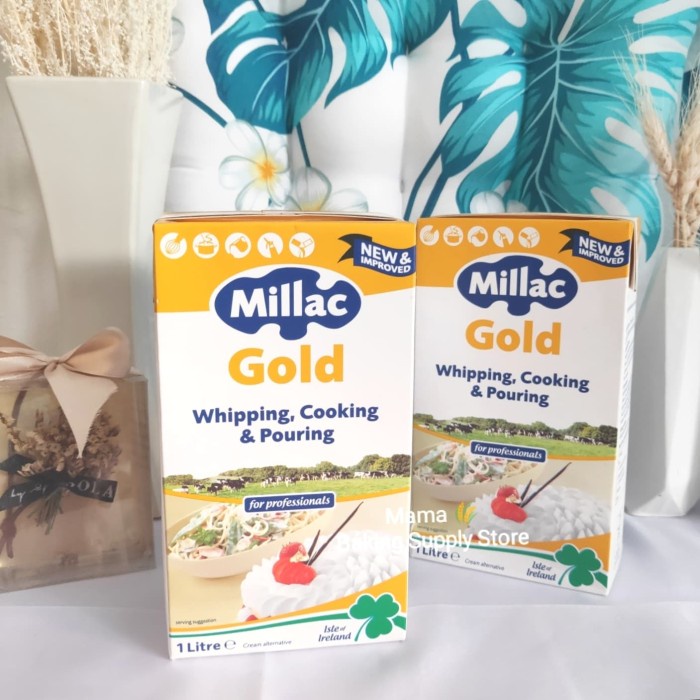 

Krim- Millac Gold Whipping Cooking & Pouring Cream 1 L Krim Kue Dan Masak -Krim.