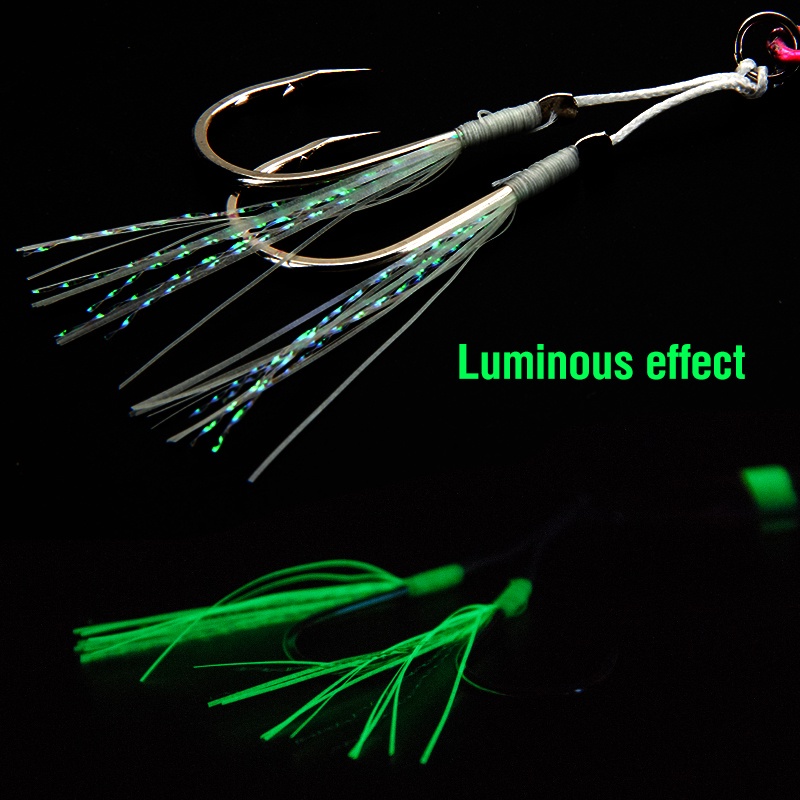 1pc Kail Pancing Luminous Bahan High Carbon Steel Untuk Memancing Di Laut