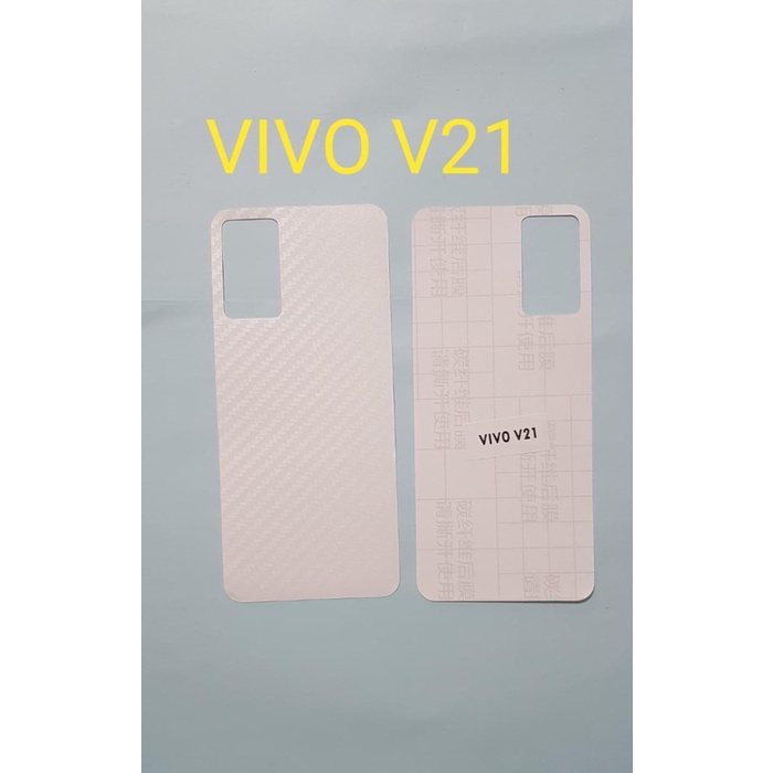 SKIN CARBON VIVO V21 ~ ANTI GORES BACK VIVO V21 ~ HP