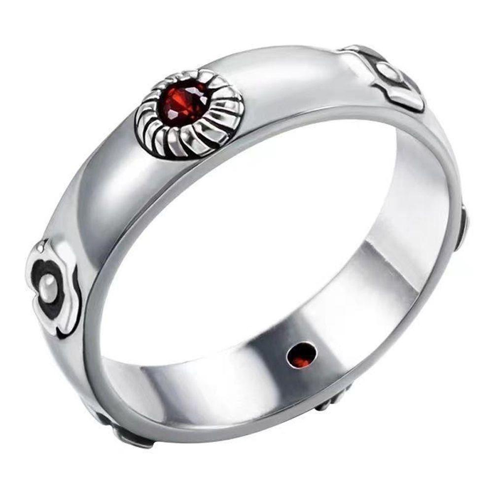 Mxbeauty Cincin Jari Adjustable Desain Anime Kastil Bahan Alloy Gaya Korea Untuk Pria Dan Wanita