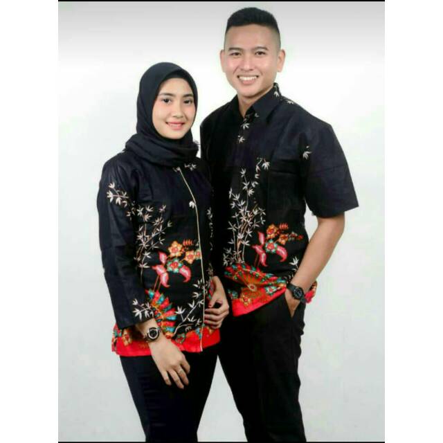 BAJU BATIK ATASAN SERAGAM KANTOR COUPLE BATIK SARIMBIT BATIK JUMBO