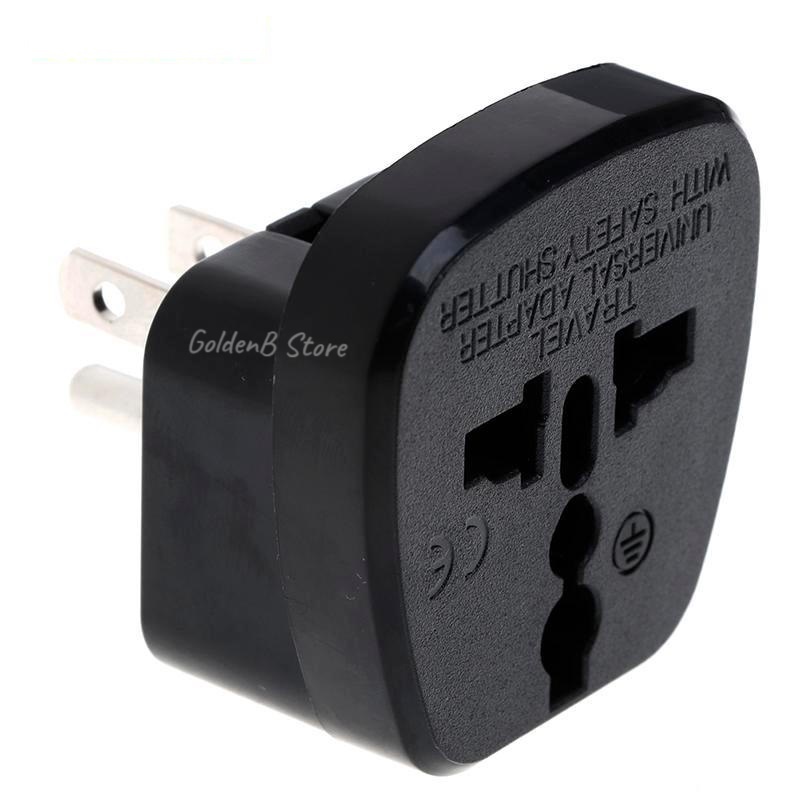 Universal EU UK AU to US USA Canada Taiwan AC travel power plug adapter converter