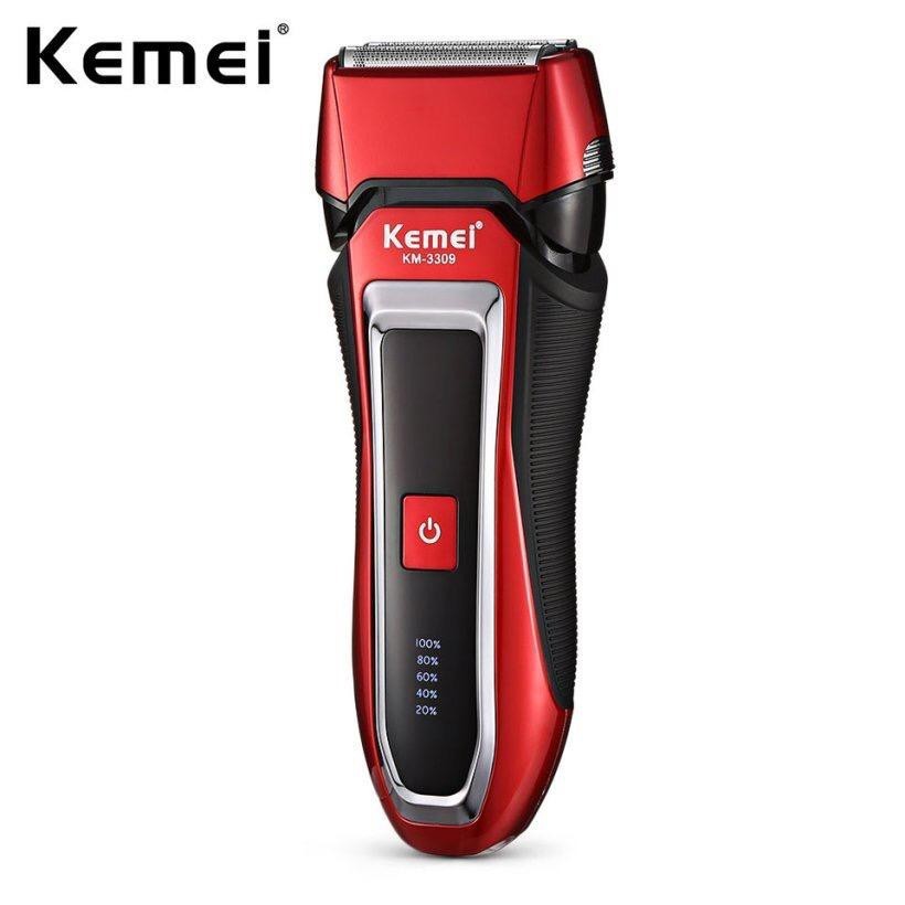 Kemei KM-3309 Electric Shaver Men Fully Washable 3Blade Rechargeable