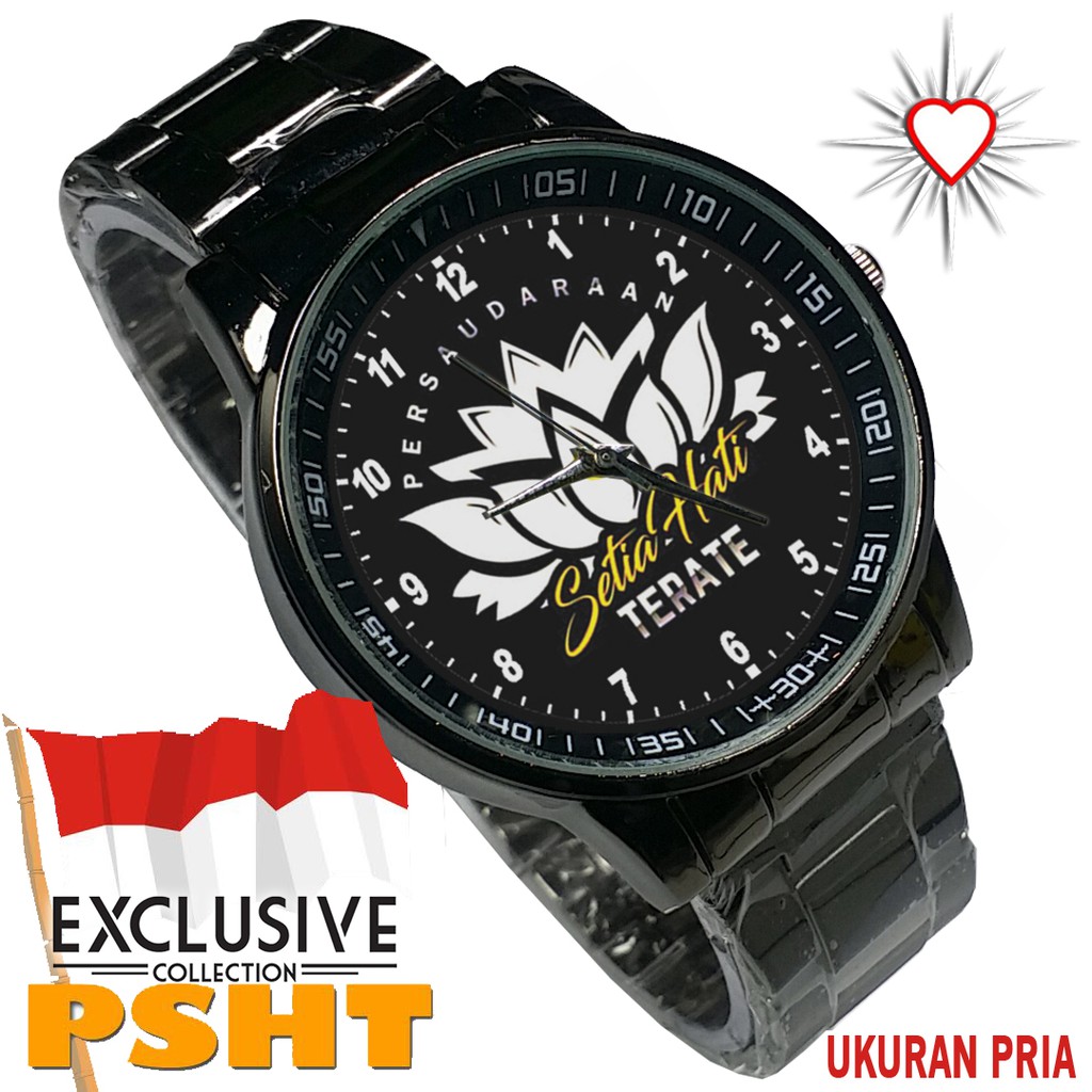 JamTangan PSHT - Persaudaraan Setia Hati Terate (Sepasang/Ukuran Pria/Wanita) Motif 7