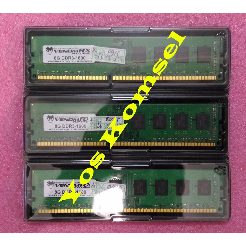 RAM VenomRX DDR3 1600 8GB (PC12800) NEW Hynix