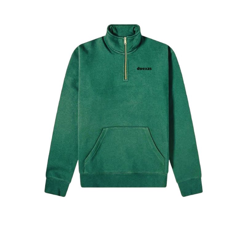 Sweater Half Zipper Pria Dwexzs