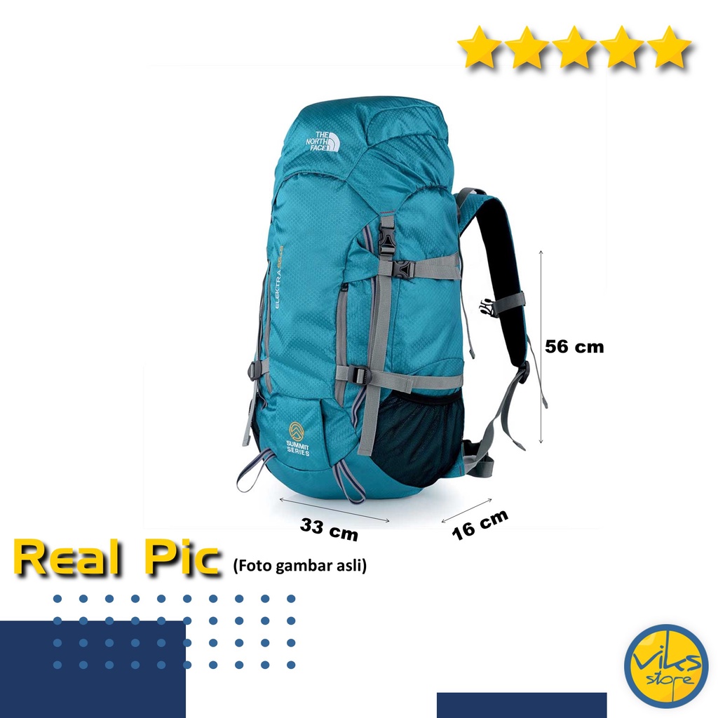 Tas Ransel The North Face Tas Gunung Hiking Camping Survival Tas Semi Carrier Carier Gunung 60L Liter Keril Backpack Adventure Carrier 60 Liter Original