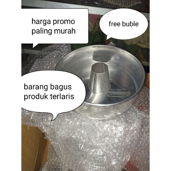 harga promo loyang kue tulban 16x7 18x7 20x7, 22x7 lumayan tebal free buble langsung pengrajin pengamasan dijamin aman