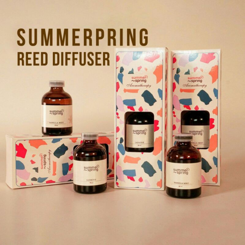 Summerspring Reed Diffuser Aromatherapy Pengharum Ruangan 40ml-1
