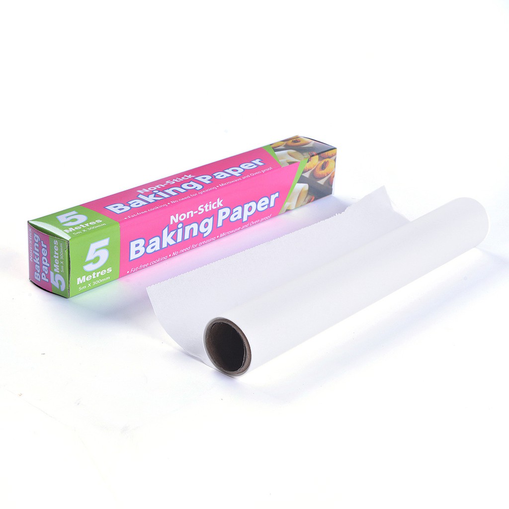 BOSJKT313 Baking Paper Kertas Roti Non Stick 5m x 30cm Alas Loyang Cetakan Kue Anti Lengket