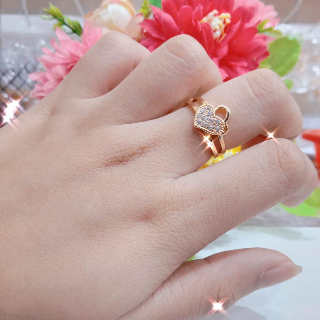 Kenten Acc - Cincin Emas Permata Perhiasan Wanita Fashion Harian / Cincin Dewasa C-14