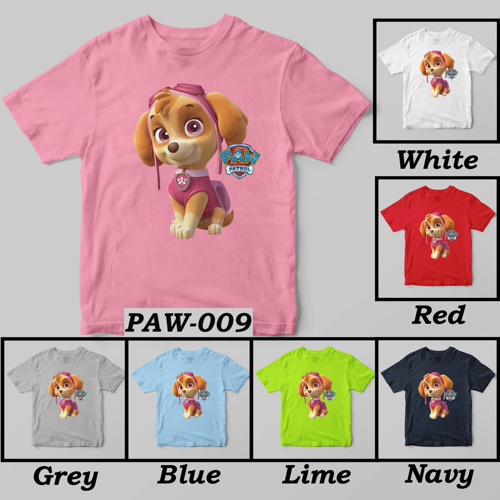 [FREE NAMA !!] Kaos Anak &amp; Family Paw Patrol 100% COTTON PREMIUM