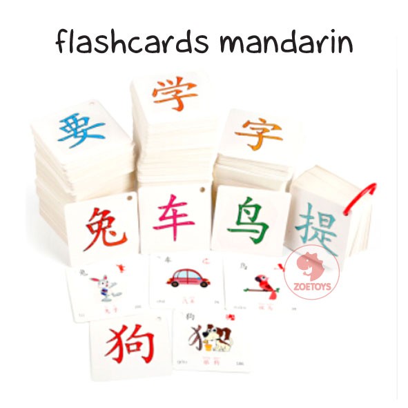 Zoetoys Flashcards Mandarin Wipe Clean Card | Kartu Belajar Mandarin Anak | Mainan Edukasi