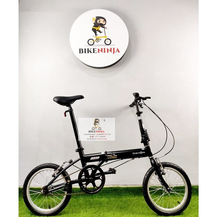 Order Langsung READY STOCK DAHON YUKI 16 INCH NOT FNHON BROMPTON - HITAM Limited