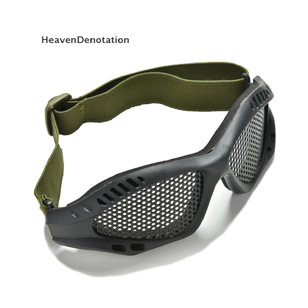 (Heavendenotation) 1pc Kacamata Goggles Mesh Metal Taktis Anti Kabut Untuk Paintball / Airsoft