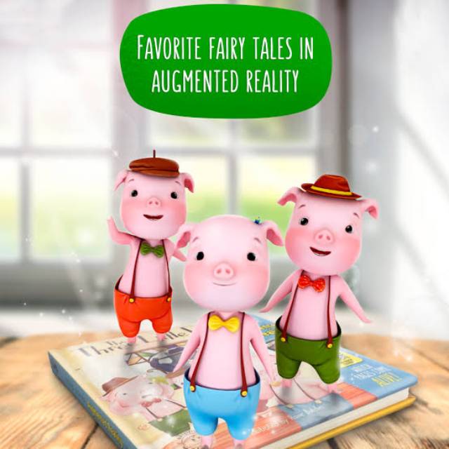 Buku Hits BBW AR Augmented Reality 4D The Three Little Pigs ABC Little Red Riding Hood Goldilocks