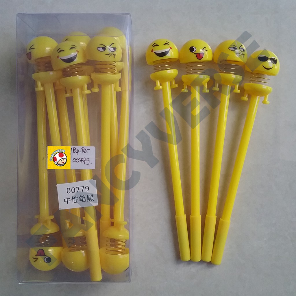 

Bolpen Gel Per Emoticon 007799 / Ballpoint Ball Pen Pulpen Pena