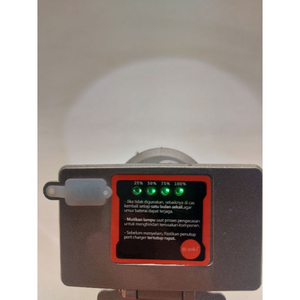 Senter Kepala Selam Diving Led Cahaya Putih 60w 2600mAh Aoki AK D260