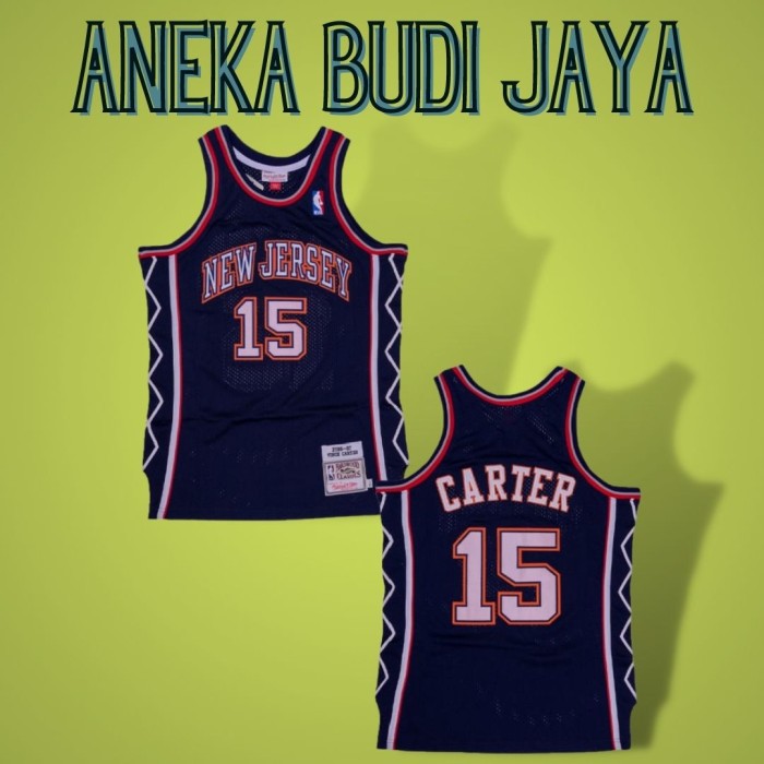 Baju Jersey Basket Classic Nba Vince Carter New Jersey Shopee Indonesia