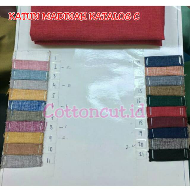 1/2 METER BAHAN KAIN KATUN MADINAH / MADINAH COTTON KATALOG C