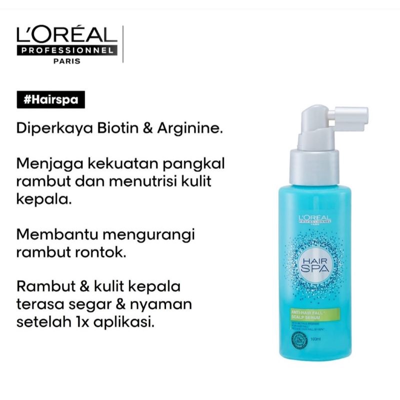 Loreal Hair Spa Anti-Hairfall Serum 100ml - Serum Rambut Rontok