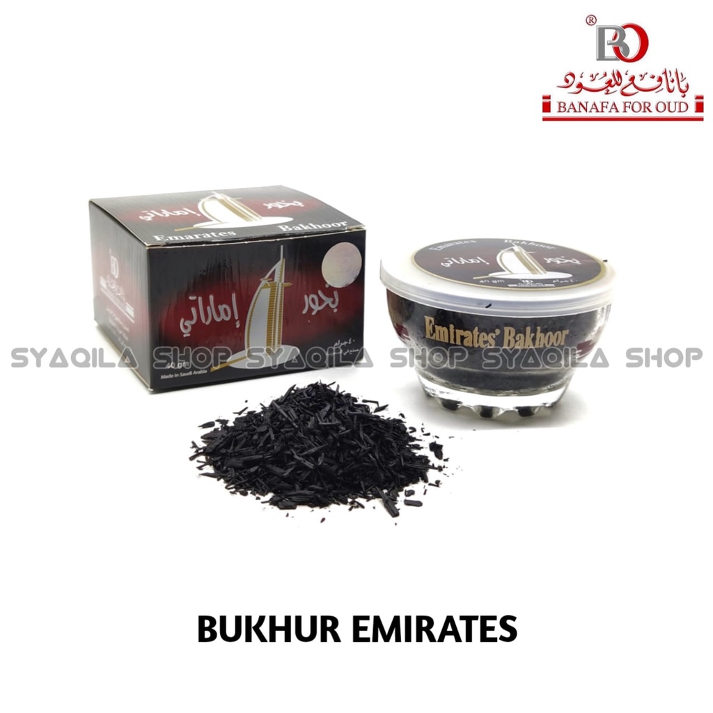 Bukhur Emirate Buhur Gaharu Emirates Bakhoor Banafa for Oud BO Dupa Arab Asli Saudi KSA 40 Gram