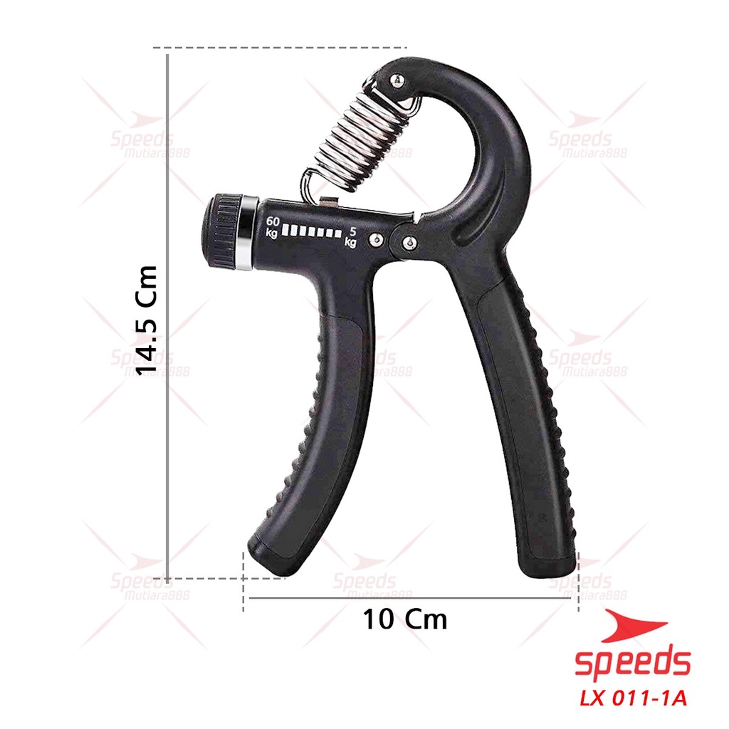 SPEEDS Handgrip Hand Grip Alat Bantu Fitness Otot Lengan Portable 5-60 kg LX 011-1-011-1A Hitam