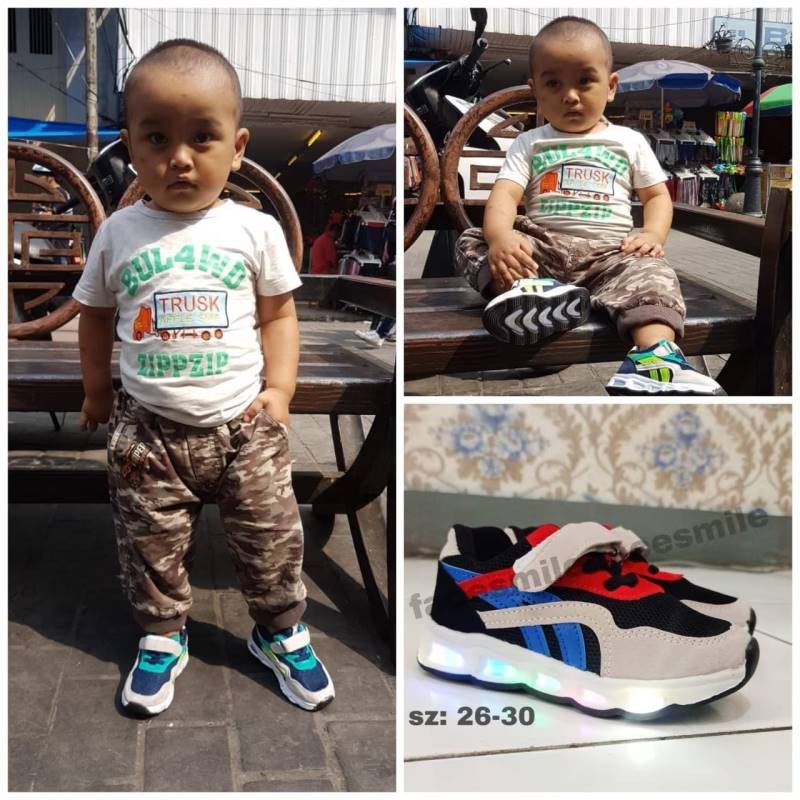 SEPATU ANAK LAKI LAKI- SEPATU LED
