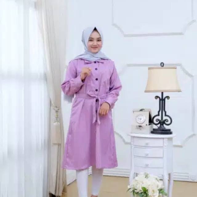 GROSIR MURAHH...... Tunik salma  poky kancing  moscrape premium