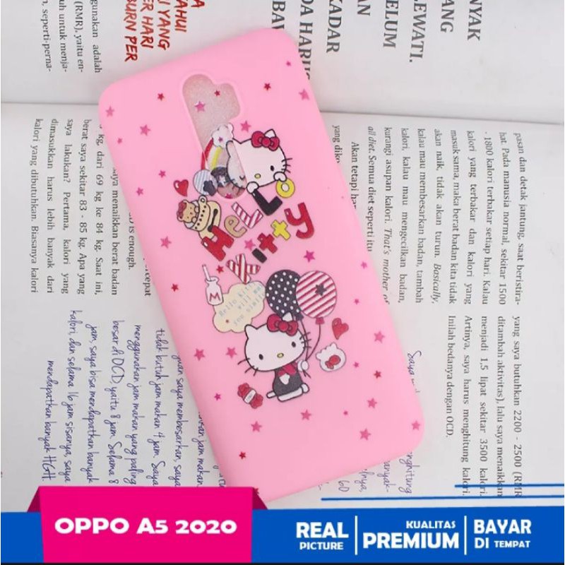 Softcase Oppo A5 2020/A9 2020 Karakter Hello Kitty TPU Case Bahan Silikon Cute