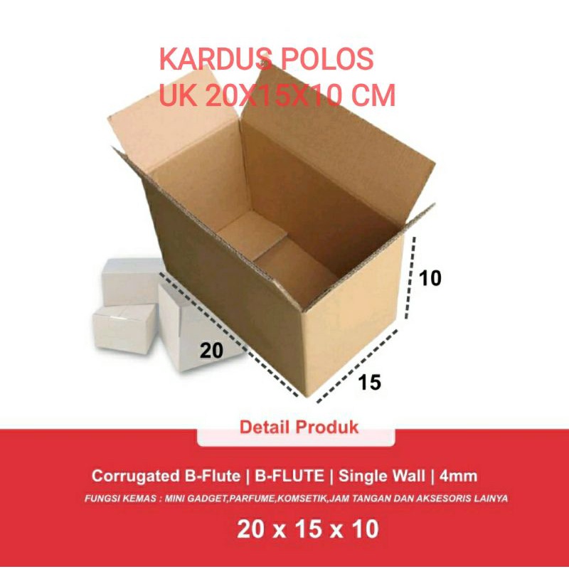 

KARDUS POLOS UK.20X15X10 CM /KARTON MEDIUM BOX PACKAGING