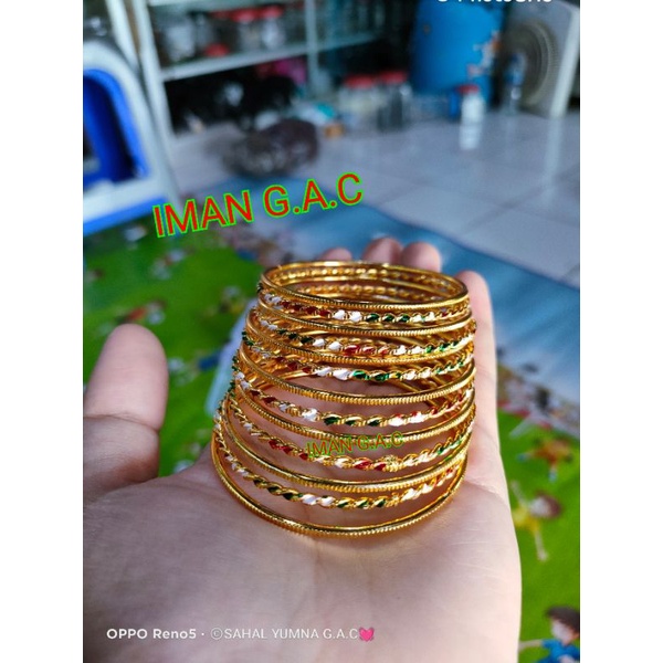 Gelang keroncong india anak dan dewasa/aksesoris gelang india motif