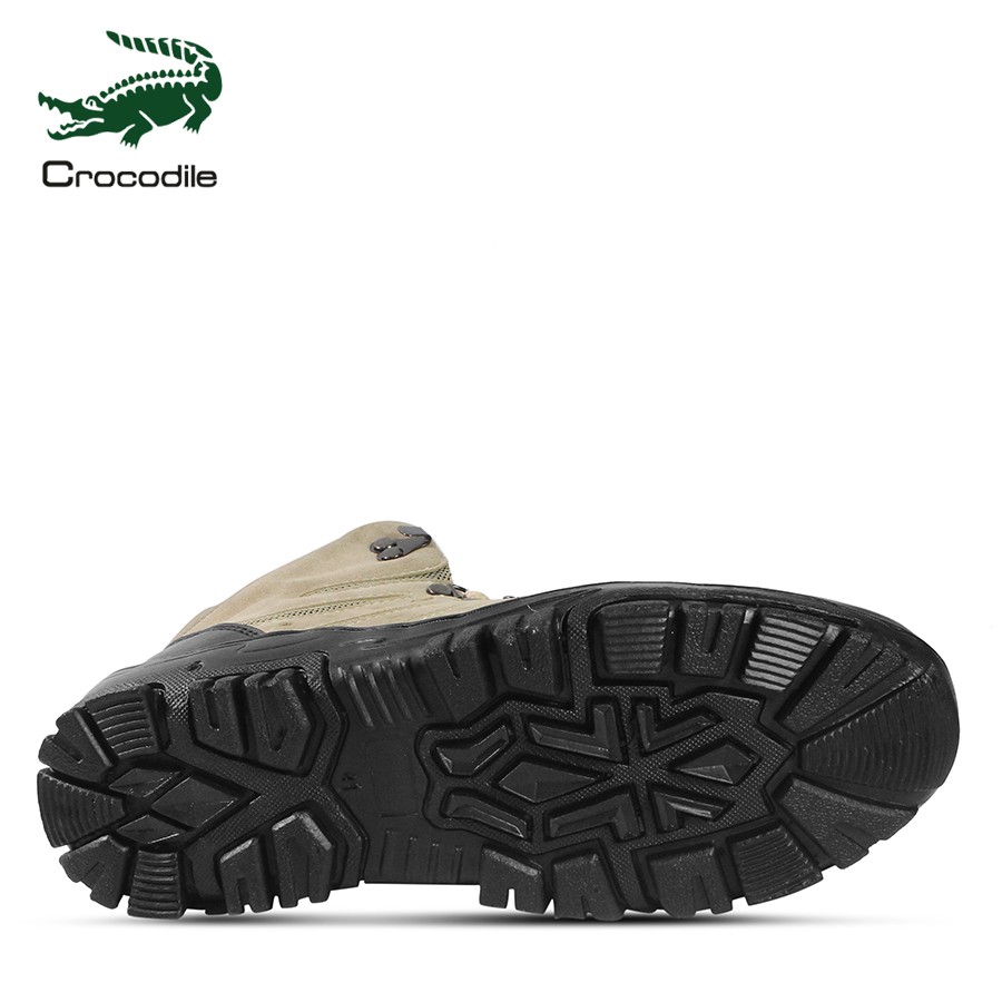 sepatu boots safety crocodile macan cream sepatu haiking tracking outdoor safety murah