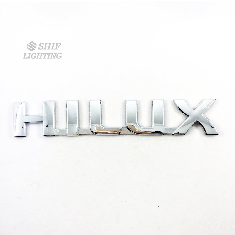 1Pc Stiker Emblem / Badge Motif Logo Hilux Bahan ABS untuk Mobil Toyota