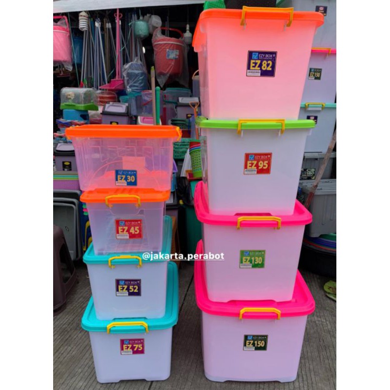 Ezy Container Box Ez 30,45,52,75,82,95,130,150 Liter / Box Container / Box Serbaguna