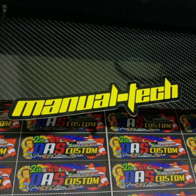 Sticker printing orajet + laminasi MANUAL TECH