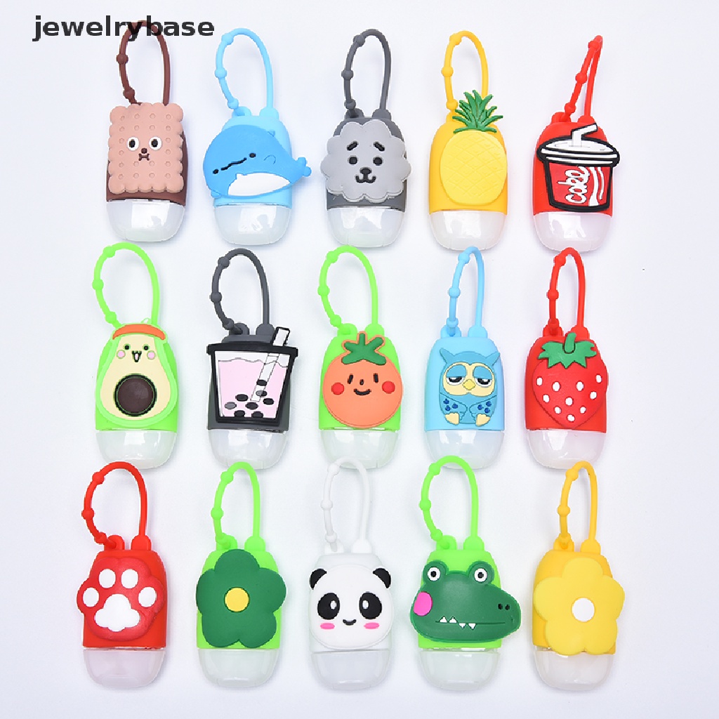 (Base) Botol Kosong Holder Lotion / Hand Sanitizer Motif Kartun Lucu Ukuran 30ml