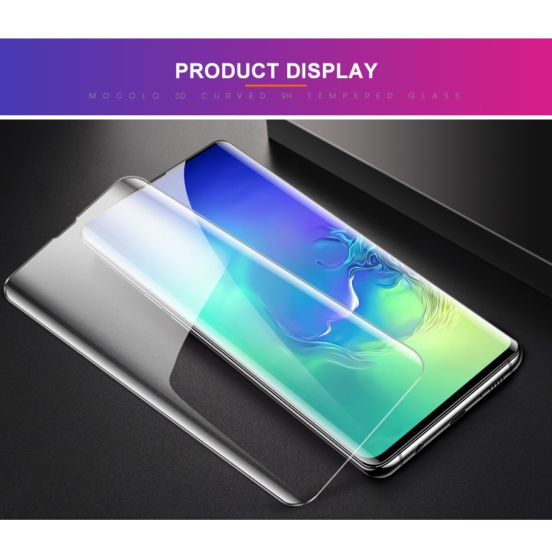 Mocolo Samsung Note 10 / Note 10 Plus UV Liquid Glass 3D Tempered Glass Full Cover Edge Guard