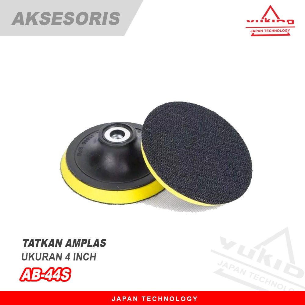 TATAKAN AMPLAS VELCRO GERINDA TANGAN 4 INCH /PAD PEREKAT AMPLAS 4&quot; inc