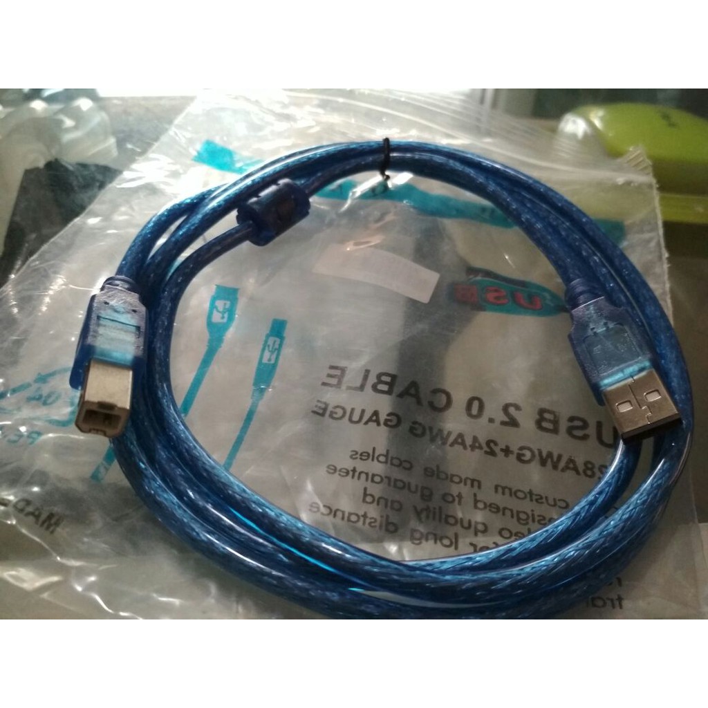 Kabel printer Usb Canon Epson HP Brother Xerox 1.5m