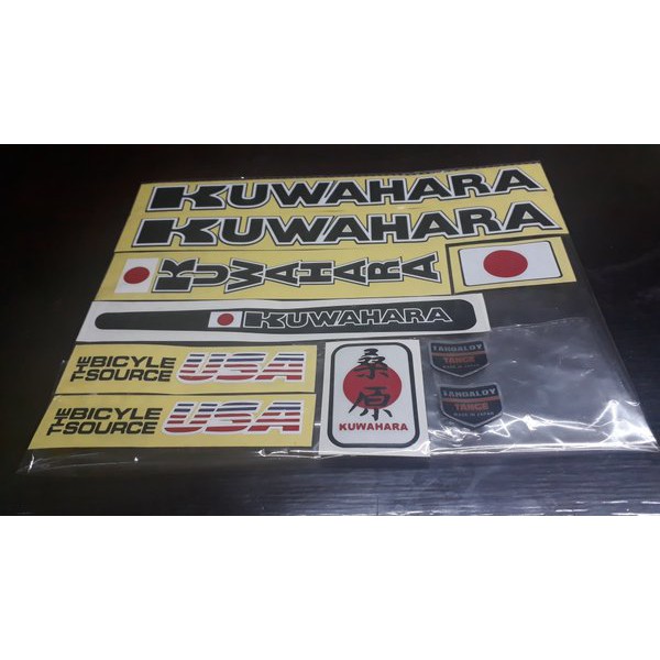 stiker sepeda kuwahara usa Trendi