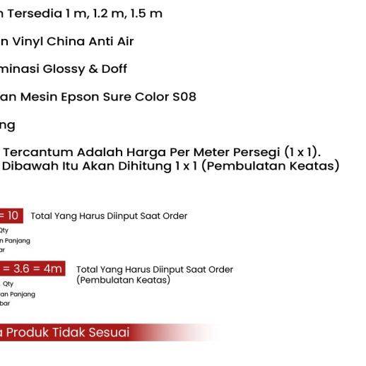 

Print Sticker China Meteran Indoor / Sticker murah ●