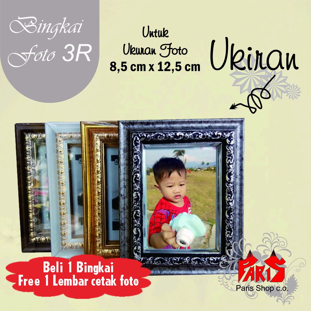 Bingkai foto 3R Frame Foto ukiran